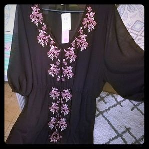 Torrid floral flowy plus 3x dress